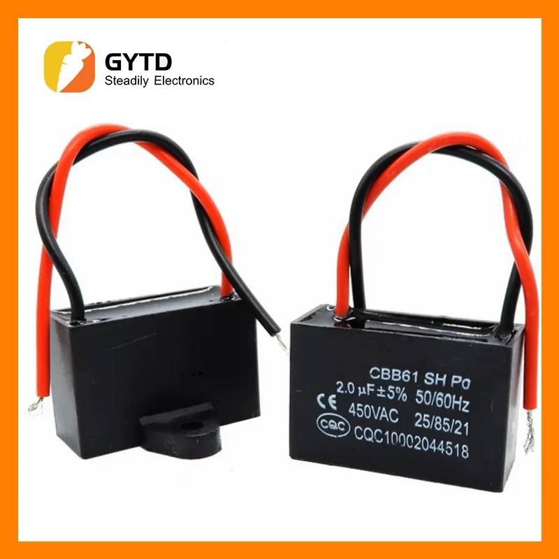 

CBB61 Start capacitor 450V 1/1.2/1.5/1.8/2/2.5/3/3.5/4/4.5/5/6/7/8/10/12/15/16/18/20/25UF Fan Ceiling Motor Run Capacitor CBB