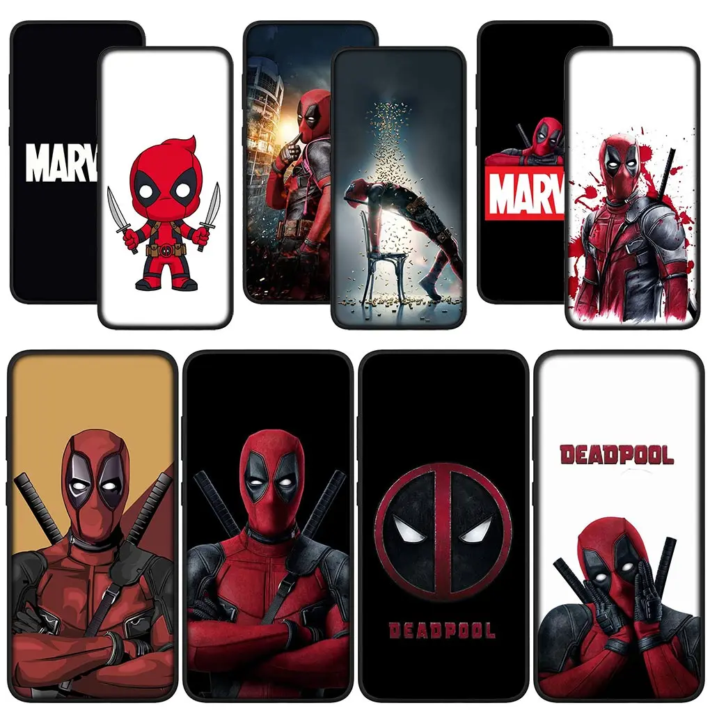 Чехол с логотипом Marvel Дэдпул чехол для телефона Samsung Galaxy S21 S20 Fe S23 S22 Ultra S8 Plus A12 A13 A21S