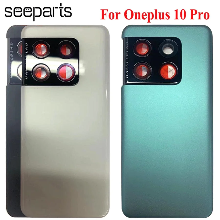

New Cover Glass For OnePlus 10 Pro Back Battery Cover Door Rear Glass 10Pro NE2210 Battery Cover Housing Case No Lens Glass