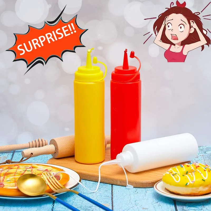 

Fake Ketchup Salad Bottle Prank Funny Mustard Practical Jokes April's Fool Tomato Sauce Bottle Prank Toy for Kids Surprise Toys