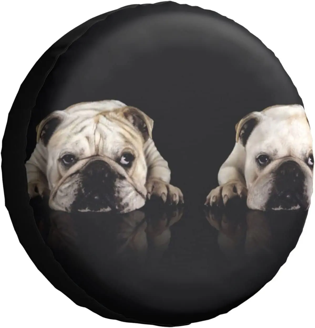 

Spare Tire Cover Universal Tires Cover Funny Dog Bulldog Car Tire Cover Wheel Weatherproof and Dust-Proof UV Sun Tire Co