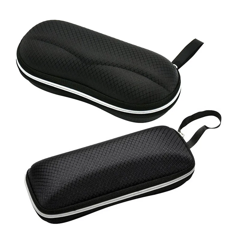 

Чехол для солнцезащитных очков на молнии, Черный твердый Защитный Чехол для очков