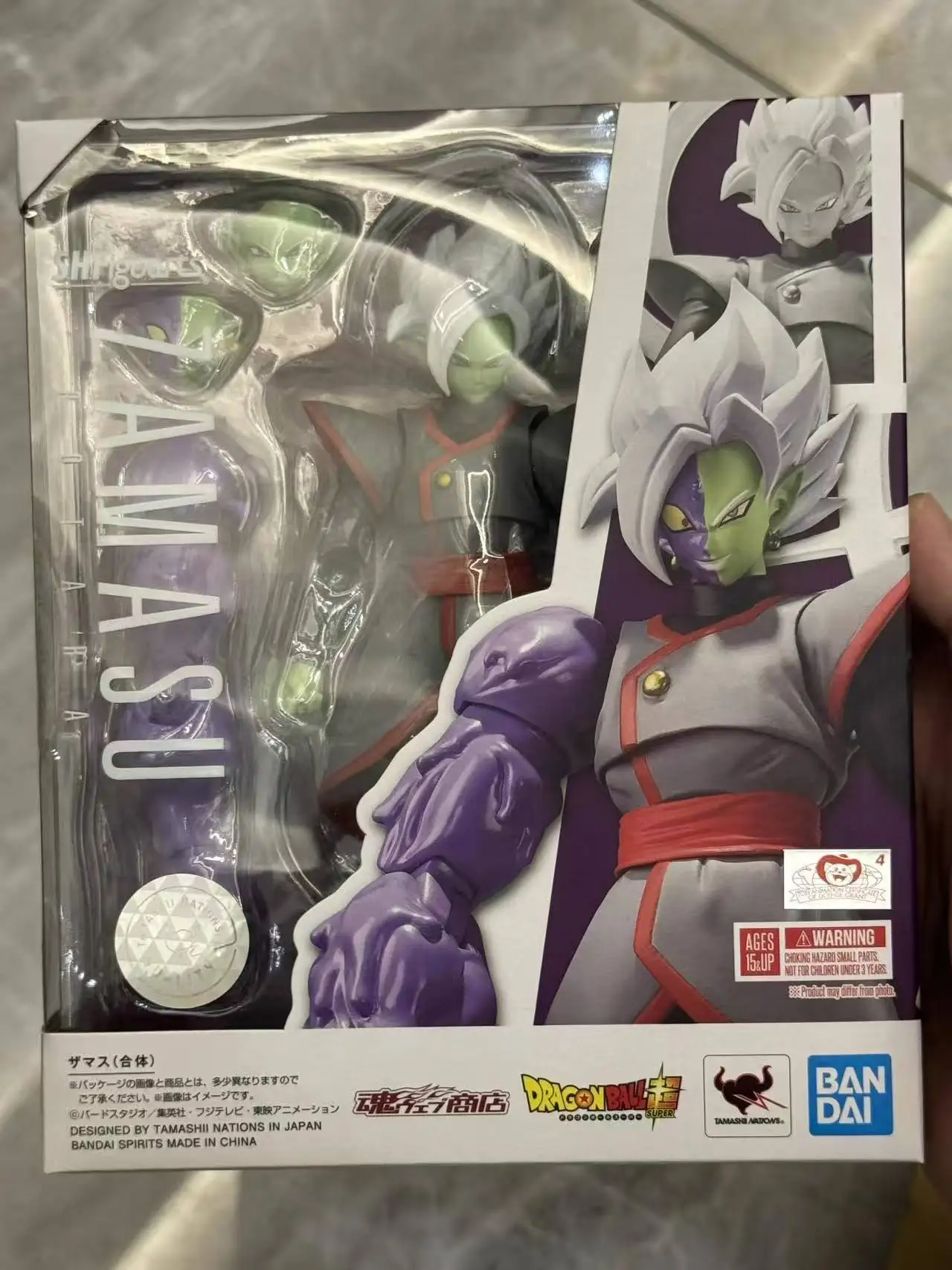 Фото 100% Оригинальная фигурка Bandai Dragon Ball SH Figuarts SHF Potara Zamasu, аниме-модель, игрушка из ПВХ, подарок, в наличии №5