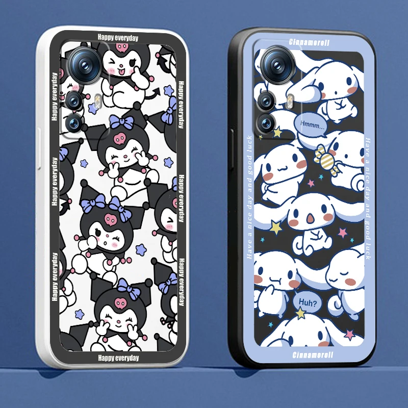 

Phone Case For Xiaomi Mi 12T 12S 12 12X 11i 11T 11 10 10S 10T Pro Lite Ultra 5G Kulomi Cinnamoroll Anime Art Liquid Rope Funda
