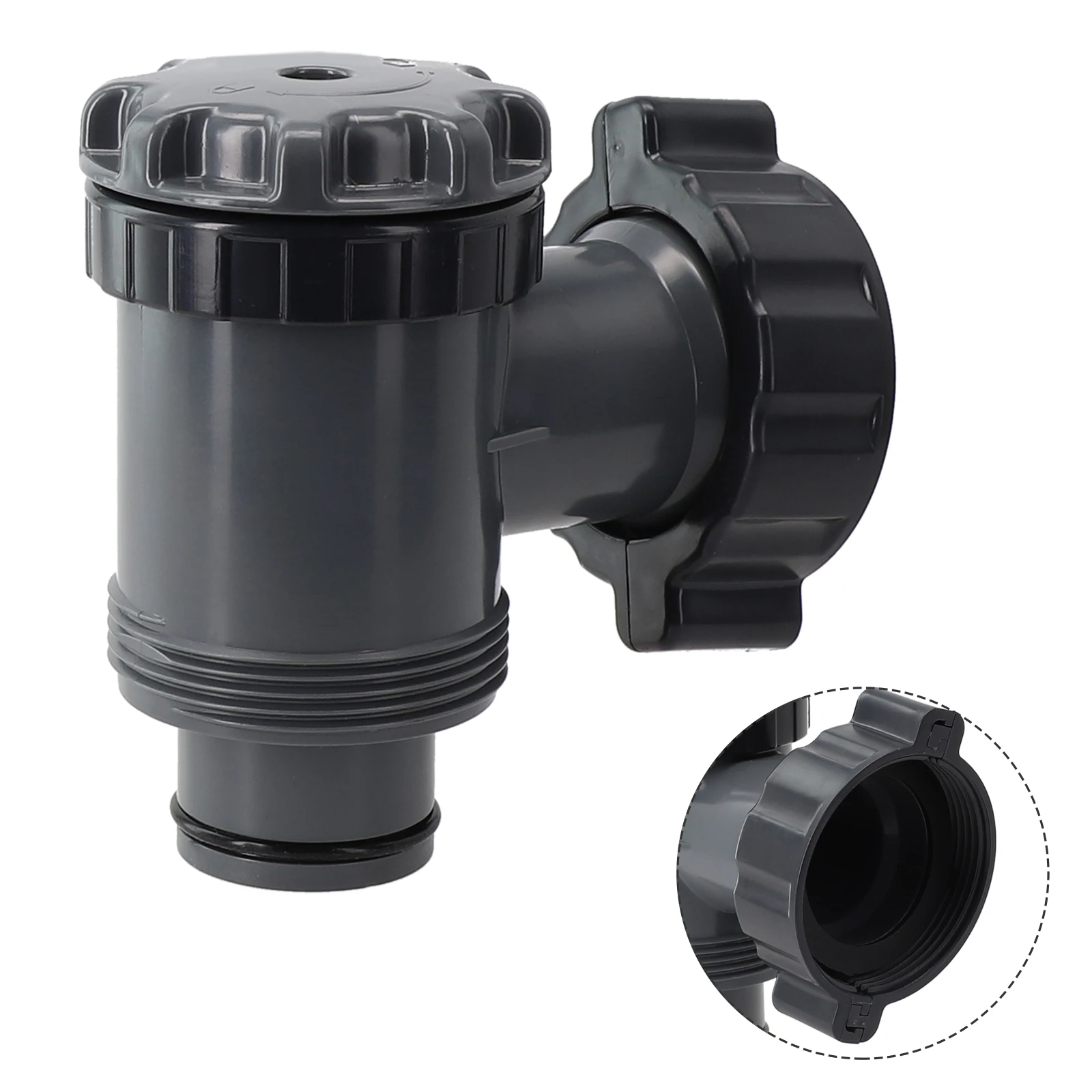 

Valve Plunger Valve Swimming Pool 2-1/2\" Threaded Connector 38 Compatible For 1-1/2\" Diameter Hoses Brand New