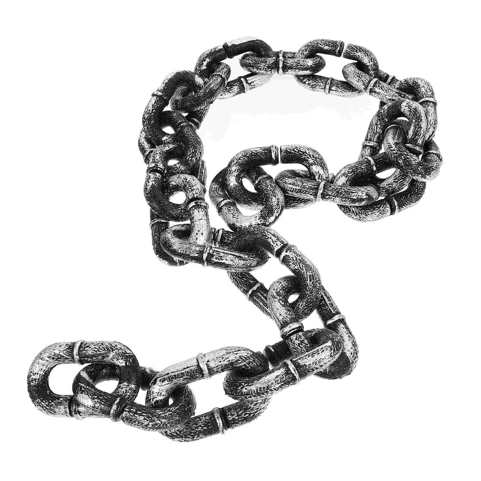 

Chain Link Grey and Black Chain Link Costume Accessory Decoration 1M/ 328Feet Halloween Man