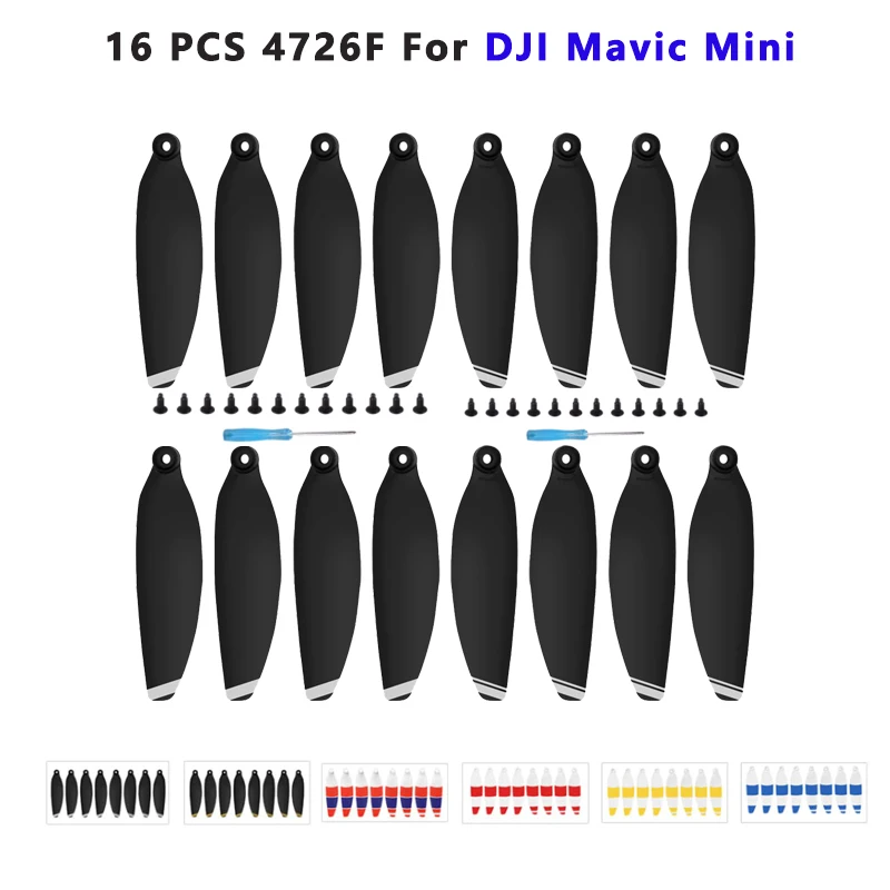 

16PCS Replacement Propeller for DJI Mavic Mini Drone 4726 Light Weight Props Blade Wing Fans Accessories Spare Parts Screw Kits