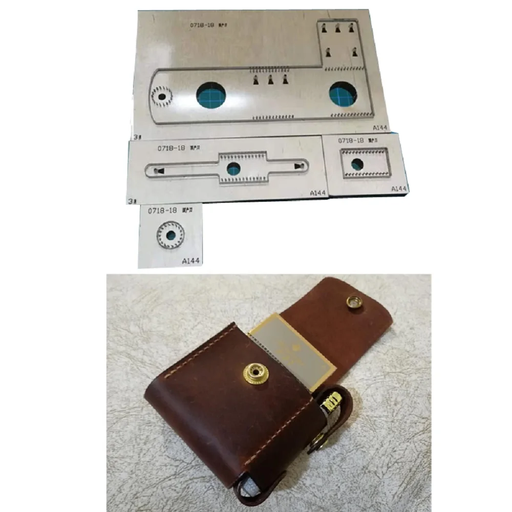 

Wood Dies Cut Diy Leather Craft Cigarette Fire Lighter Bag Case Die Cutter Knife Mould Hand Punch Tool Template