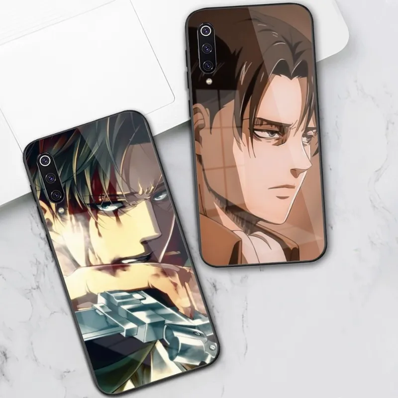 

AOT Levi Ackerman Cell Phone Case for Xiaomi 13 12 11T 10 9 Lite Redmi Note 11 10 10S Pro 9 9A 8 PC Glass Phone Cover Funda