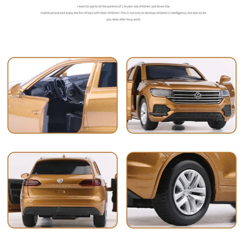 Модель автомобиля из сплава с изображением Volkswagen Touareg SUV 1:36