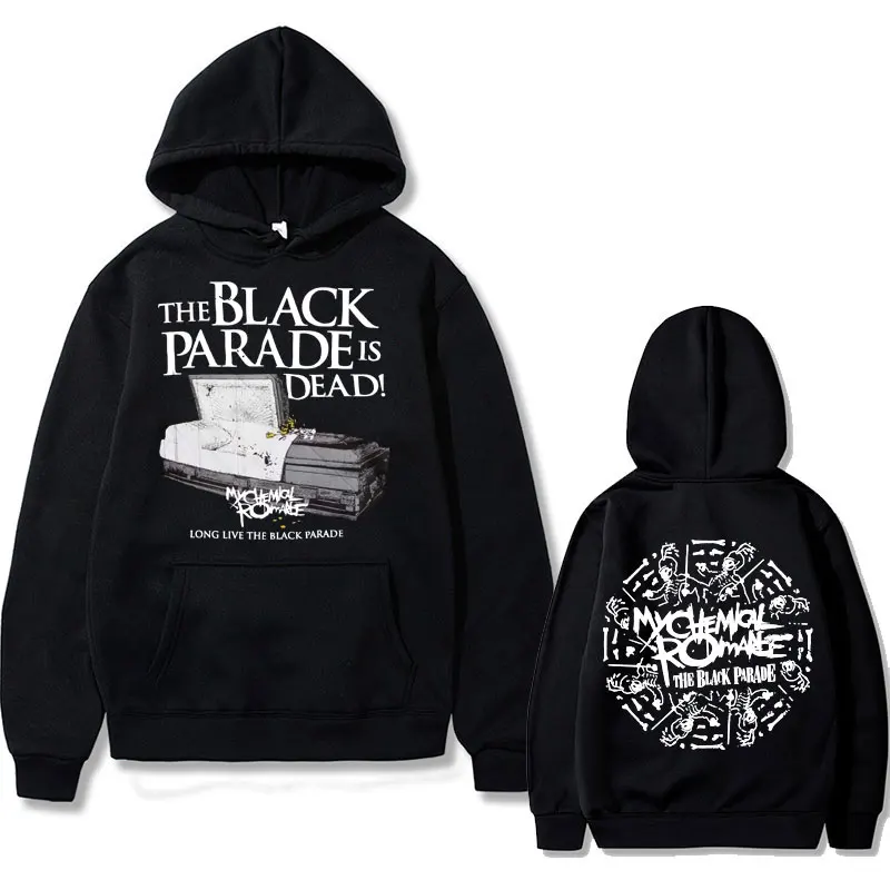 

My Chemical Romance Mcr Dead Graphic Print Hoodie Sweatshirt Mens 90s Sweatshirts Men Women Black Parade Punk Emo Rock Hoodies