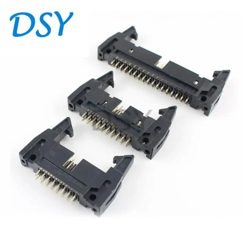 Фоторазъем 2,54 мм, штепсельная розетка, прямой контактный разъем для плоского ленточного кабеля, фоторазъем 16P 20P 26P 30P 34P 40P 50P