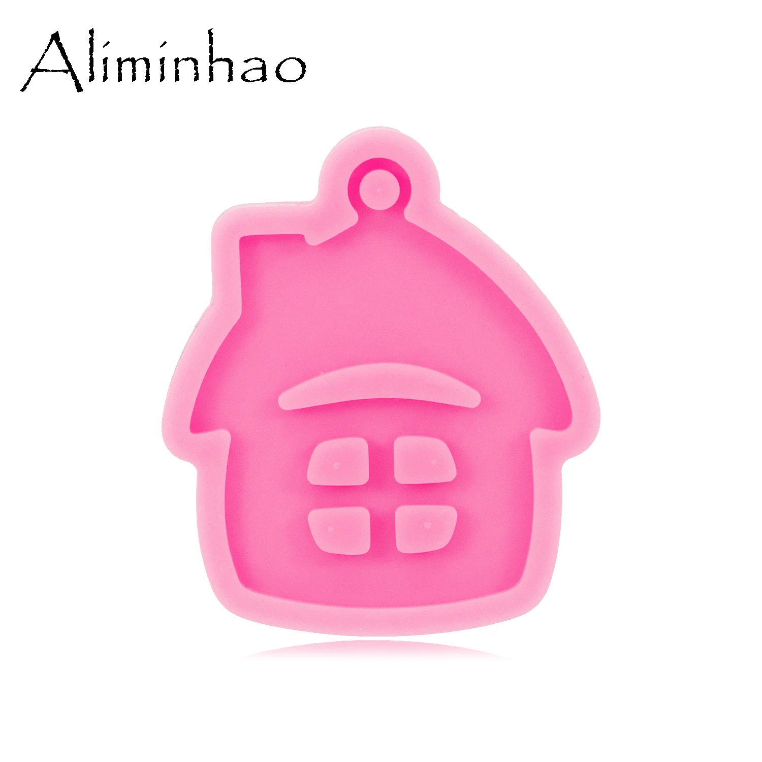 dy0175 shiny christmas house silicone molds diy epoxy resin crafting keychains mold fondant chocolate sugarcraft cake molds free global shipping