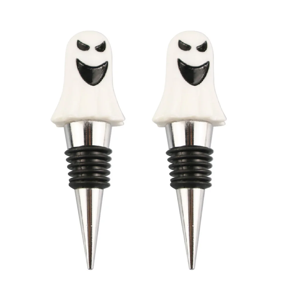 

2Pcs Decorative Bottle Plugs Wear-resistant Plugs Halloween Bottle Stoppers