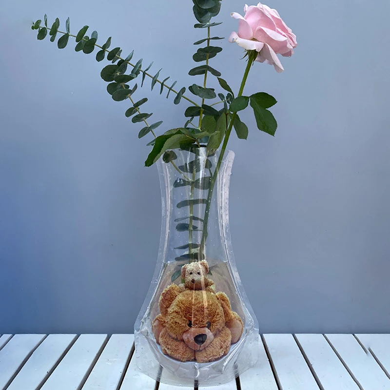 1/5 шт. складная пластиковая ваза для цветов