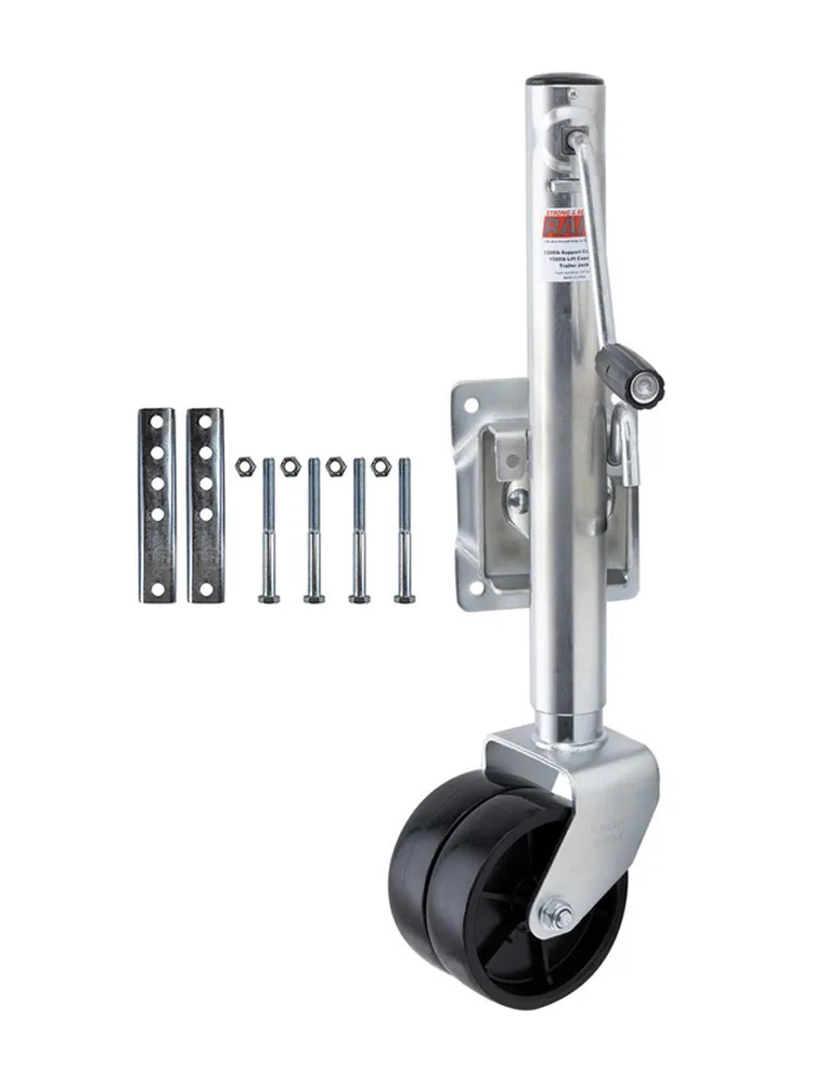 

Запчасти для автофургона, аксессуары, 6-дюймовый двойной твердый колесный боковой механизм, Круглый Поворотный прицеп, домкрат с болтом на 670 кг, колесный джоки, лодка