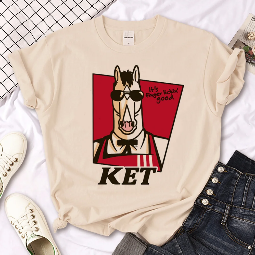 

Horse t shirt women funny tshirt female designer streetwear clothes