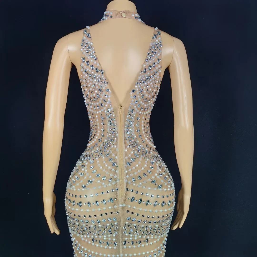 Женское сексуальное Сверкающее длинное платье в виде фатина вечернее женское