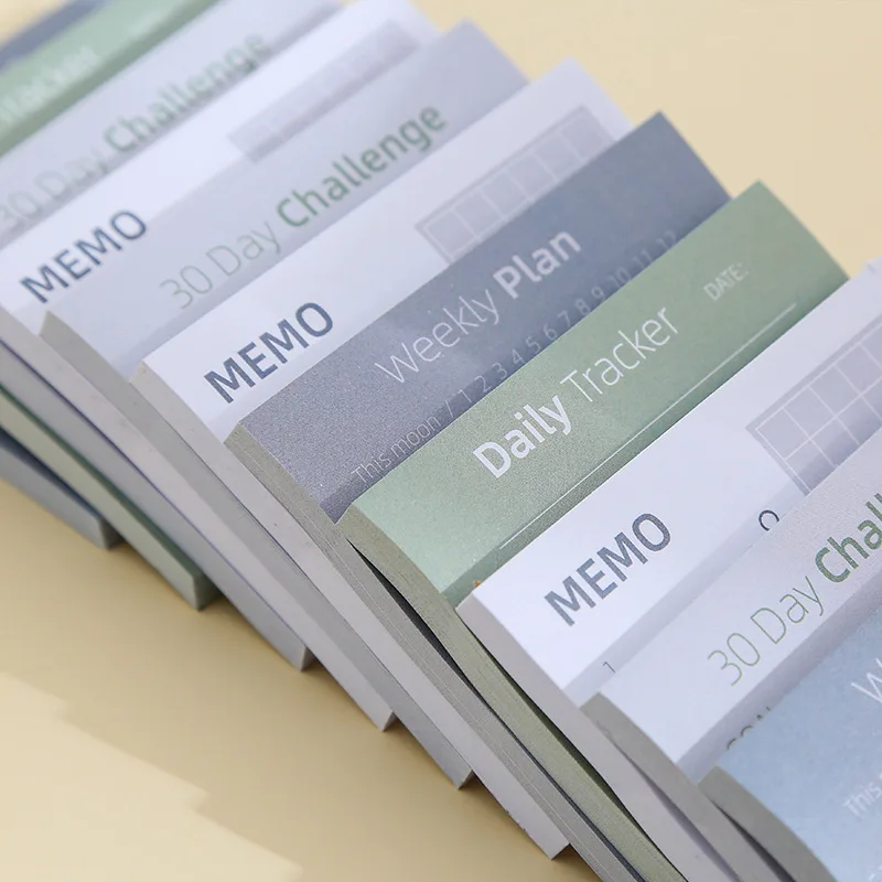 

60 Sheets Planner Sticky Notes Memo Pad Stickers Daily To Do List Note Paper for Student Office Stationery Sticker Paper