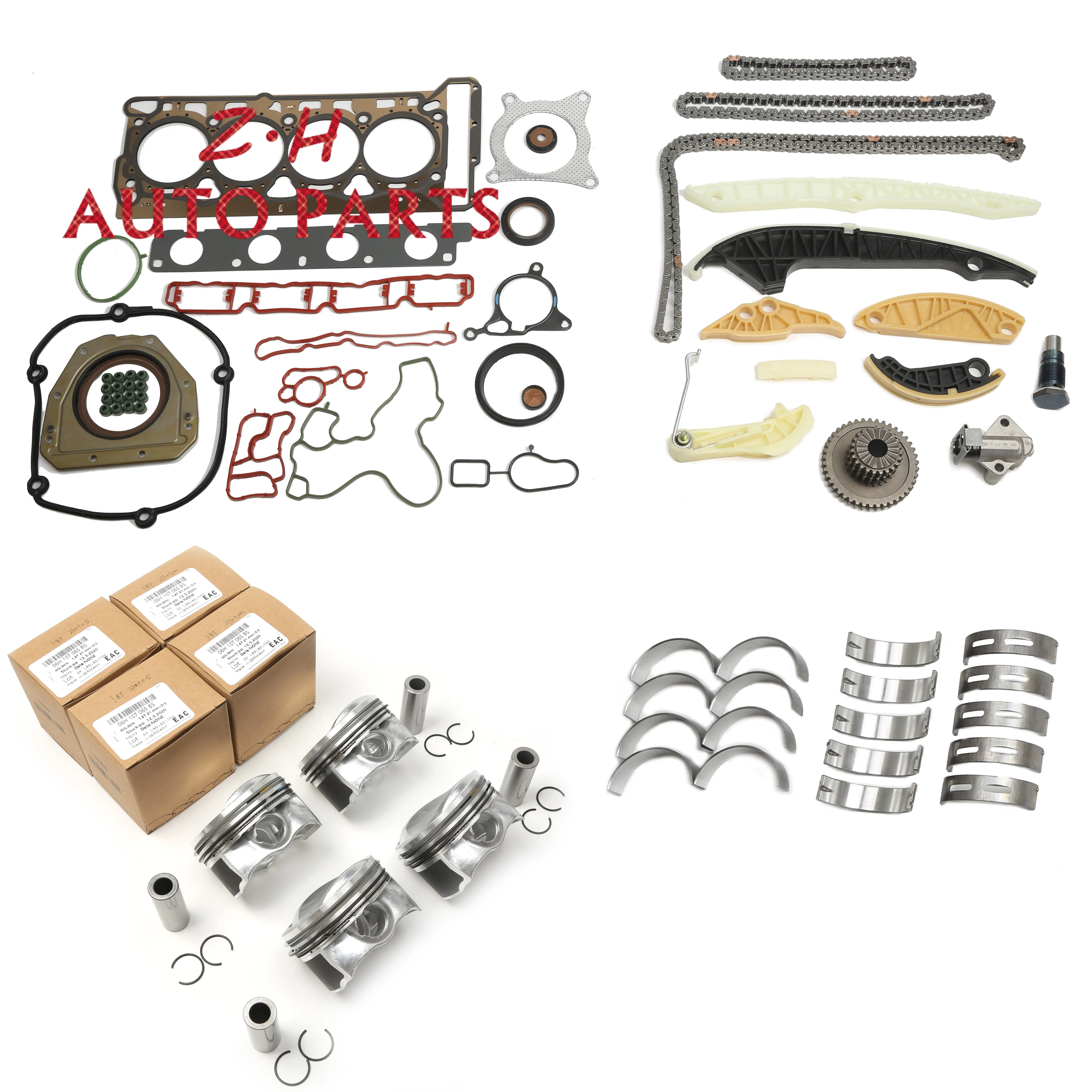 

Car Engine Repair Kit Piston +0.5mm Bearing Bush Timing Kit For VW Passat Audi A4 Skoda Octavia Seat Leon 06J103383B 06H107065BS