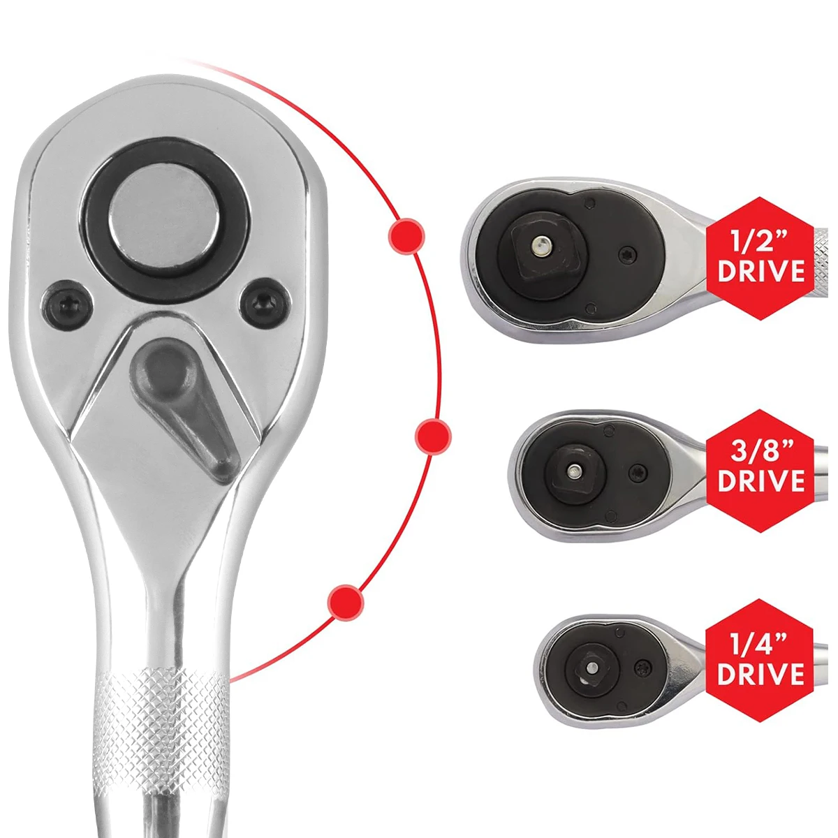 Набор Из 3 Предметов Двусторонняя Быстросъемная Мини-ручка С Шарнирным