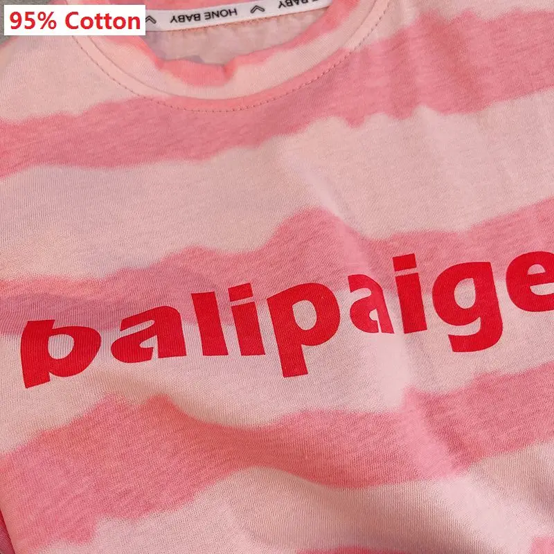 Хлопковый тонкий комплект одежды для маленьких мальчиков пляжный крутой из 2