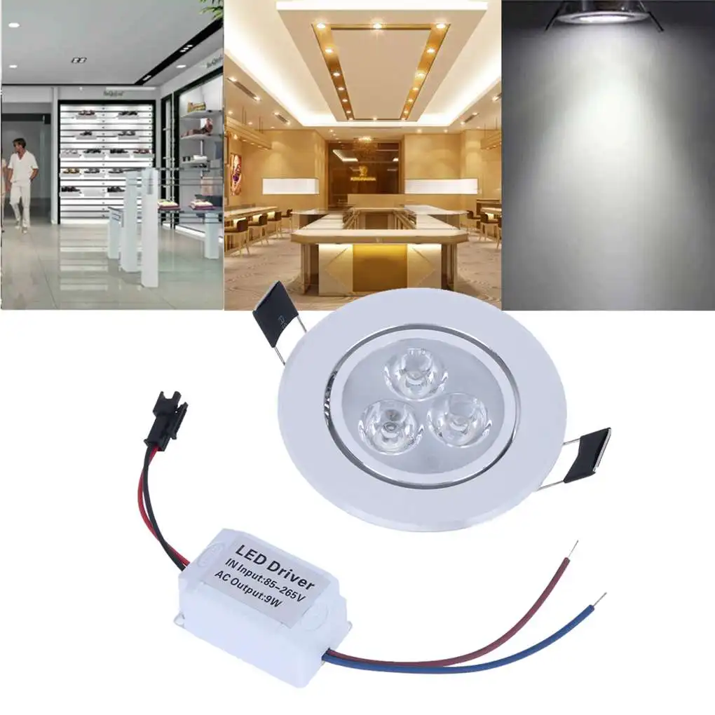 

9W AC85-265V LED Ceiling Recessed Light LED Cabinet Spotlight Home Indoor Bathroom Downlight