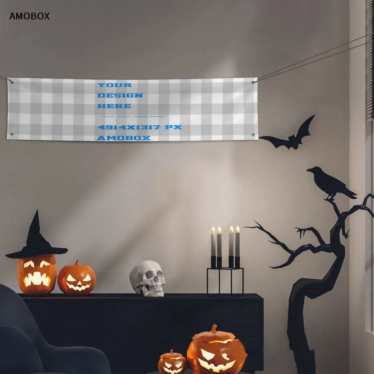 AMOBOX-настраиваемое пустое украшение для сада парада игр в комнате спортивных