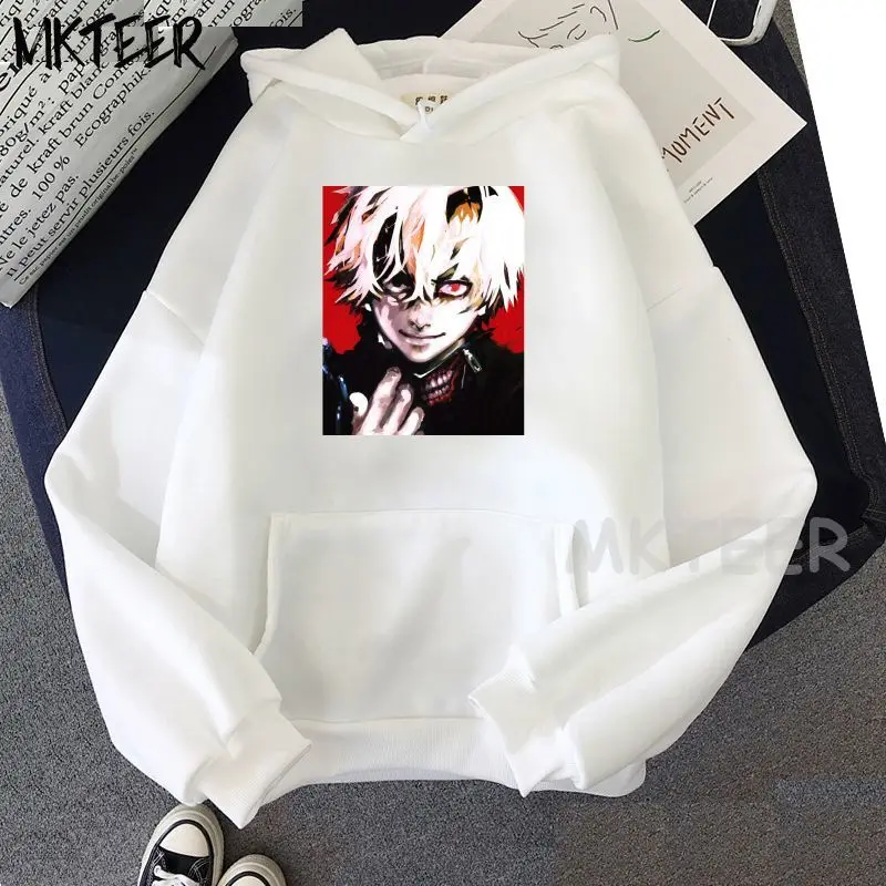 

Токийский Гуль, лидер продаж, худи в готическом стиле с аниме, повседневный Универсальный уличный пуловер, теплый свитшот с длинными рукава...