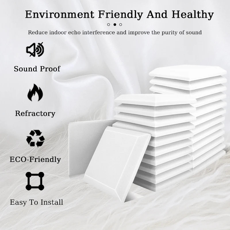 TOUO 6/12/24 шт. акустическая пена высокой плотности настенная звукоизоляция KTV