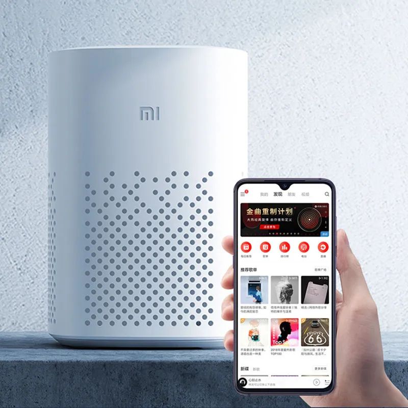 Динамик Xiaomi Xiaoai Play Белый совместимый с Bluetooth умный дом Wi-Fi голосовое управление 4 2