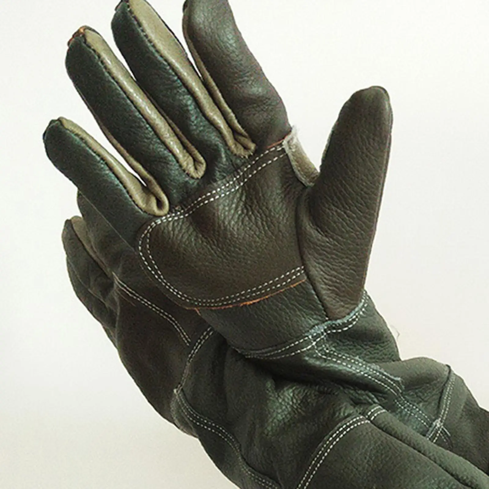 

Cowhide Anti Bite Gloves Animal Handling Protection For Snake Lizard Dog