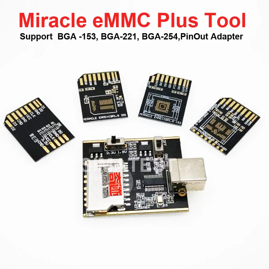 Адаптер для чудо eMMC Plus инструмент + оборудование 1 0 Универсальный BGA- 221