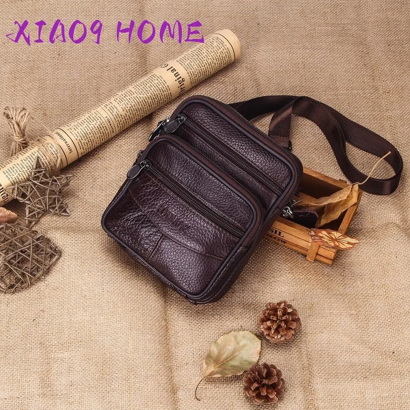 

Vintage Leather Bags for Man Genuine Leather Crossbody Bag Men Casual Single Shoulder Bag Male Small Men's Messenger Bags