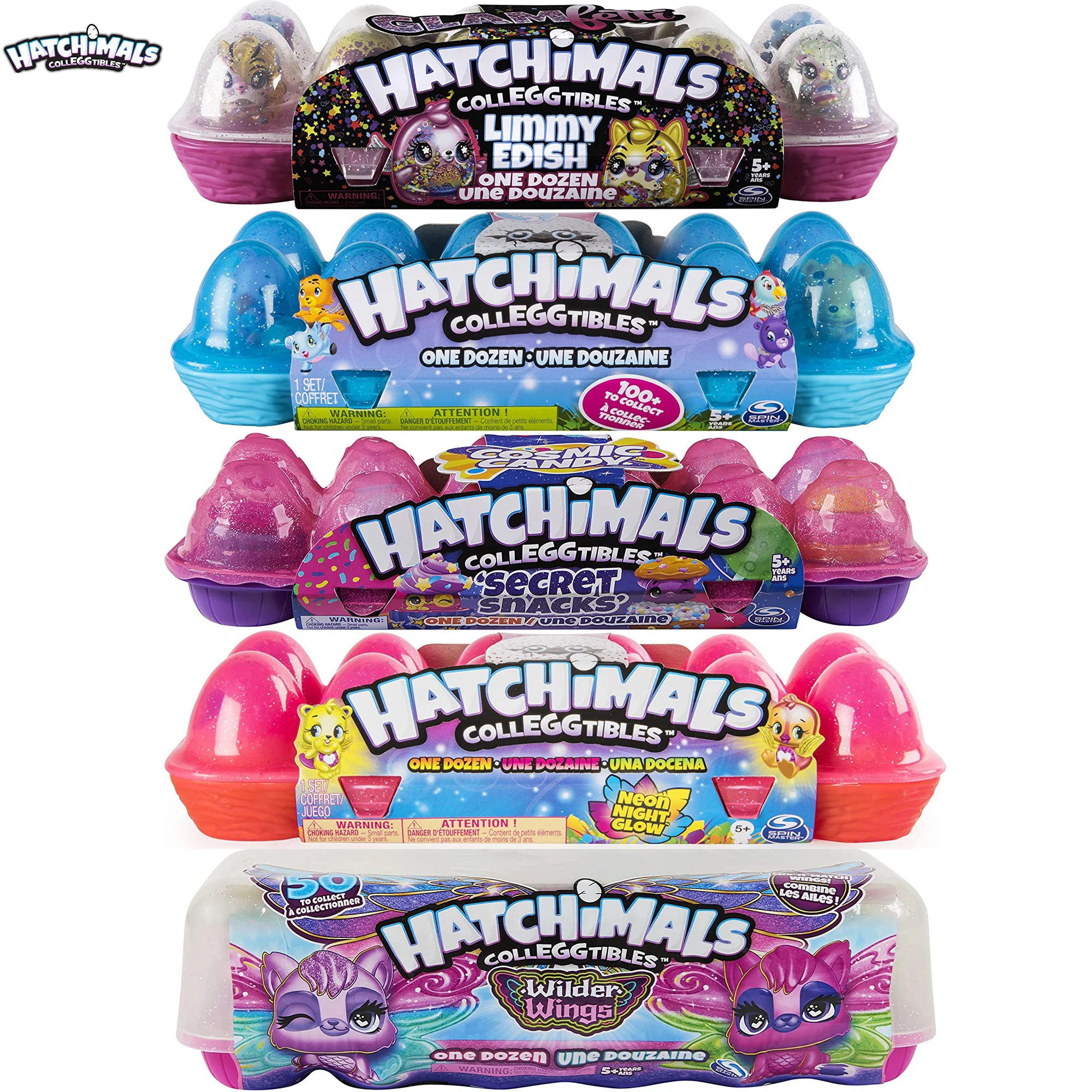 

Шкатулка для ювелирных изделий Hatchimals Colleggtibles, королевская дюжина, 12 упаковок, игрушки в виде яиц, космические конфеты, ограниченная серия, се...