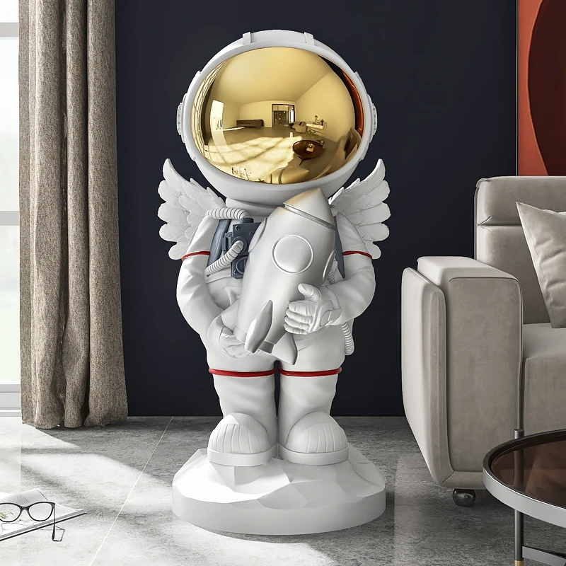 

Home Decor Sculptures & Figurines Decoration Accessories Angel Astronaut Large Landing Ornament Resin FRP Living Room Statue