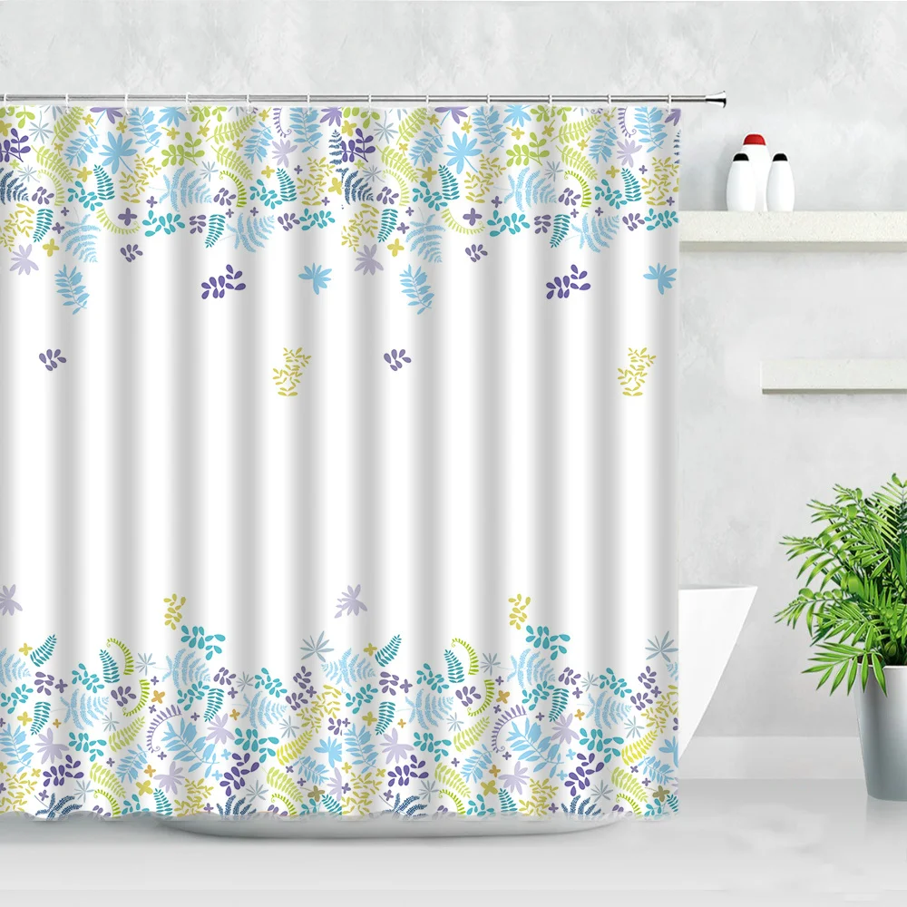 штора для ванной Шторы душа с цветочным рисунком фиолетовые Лавандовые цветы