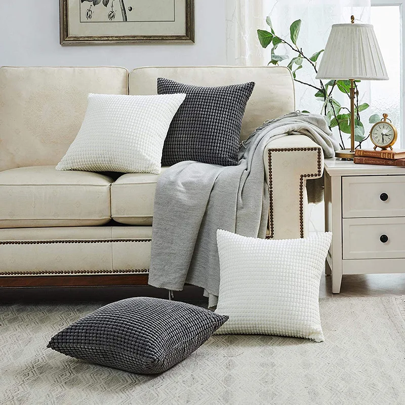 

Home Decor Corduroy Pillow Covers Solid Color Pillow Cushion Cover Decorative Pillow Case Living Room Decoration Pillowcases