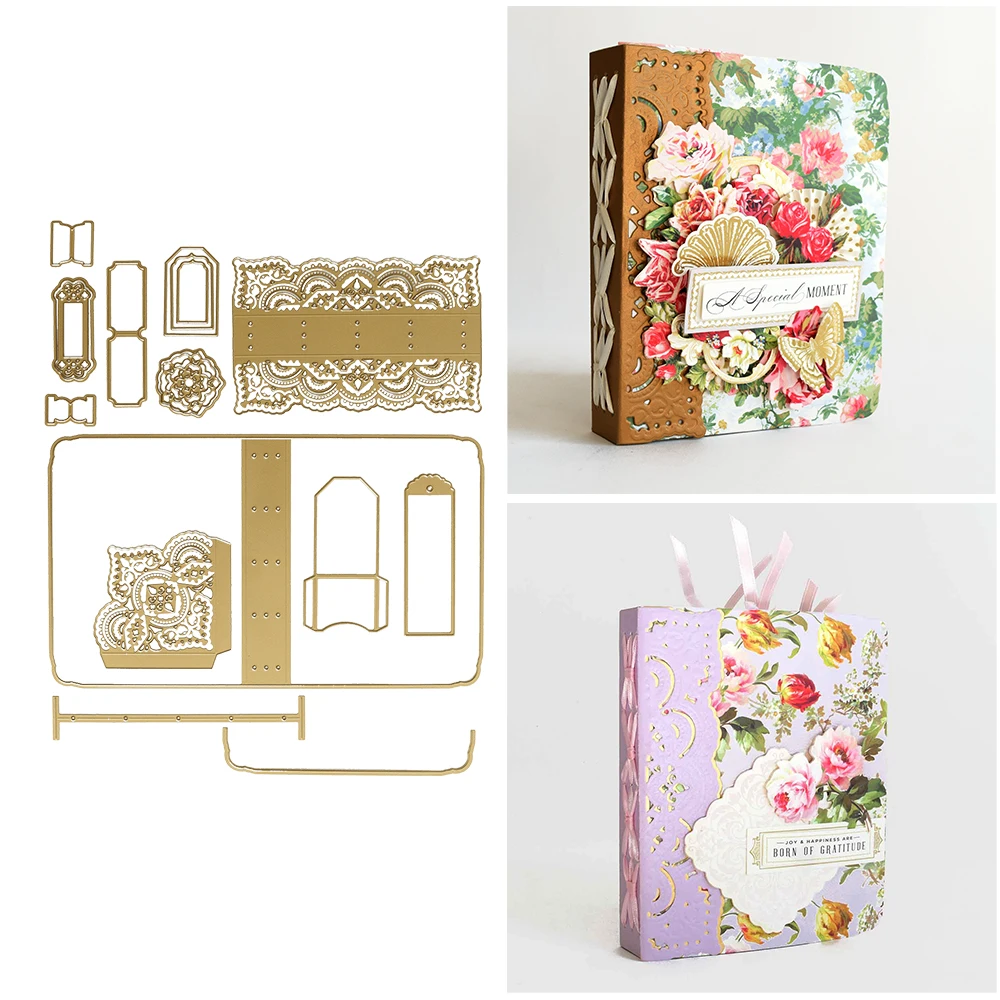

Rectangular Gift Metal Cutting Die Box No Stamps For Diy Dies Scrapbook Paper Card Embossing Decoration Photo Album Craft Dies