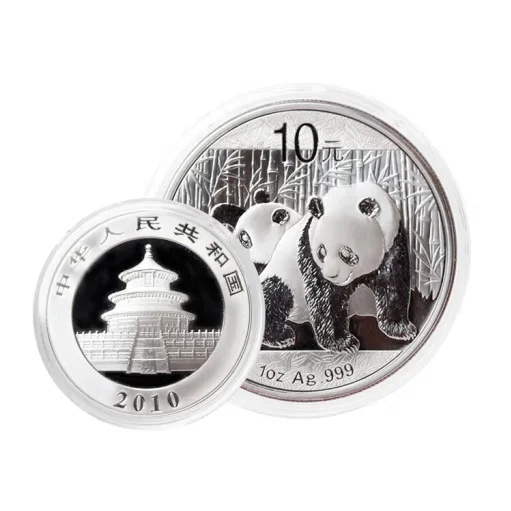 2010 Китай 30 г Ag.999 Серебряная панда 10 юаней монета UNC