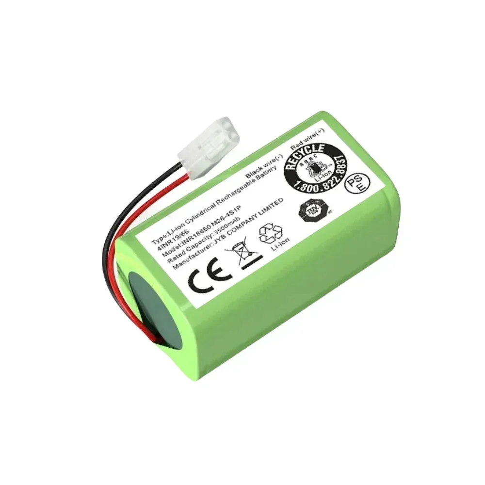 Battery H18650CH-4S1P for Robot Vacuum Cleaner Xiaomi Mi Mop Essential MJSTG1 Mijia G1 SKV4136GL (12800 mAh 14.8 V)