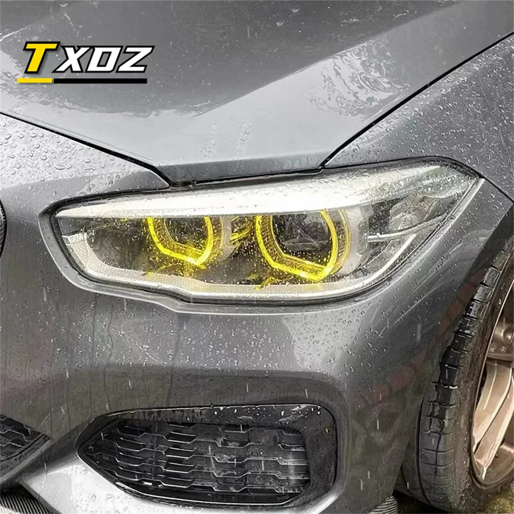 Желтые дневные ходовые фонари для 2016 2017 BMW 1 серии F20 F21 LCI 114d 116d 116i 118d 118dX Angel Eye