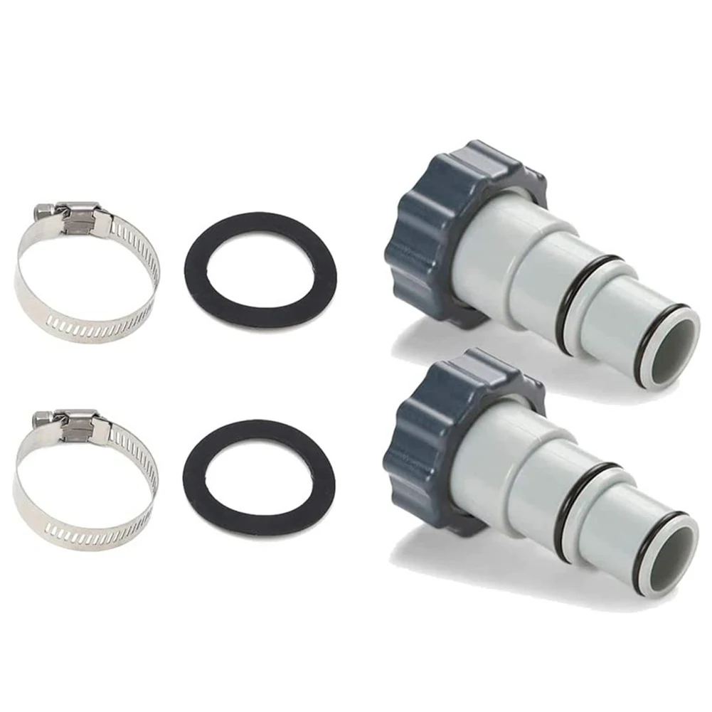 

Professional Hose Adapter Kits for Intex Threaded Connection Pumps Plunger Valve Swimming Pool Drain Parts Accessories