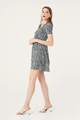 

Flower Print Cloche Dress
