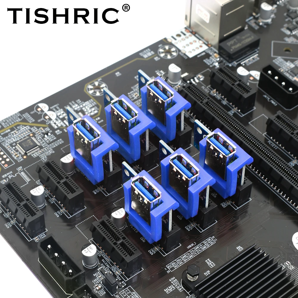 Райзер TISHRIC PCI-E с вертикальным креплением 1X 16X PCIE |