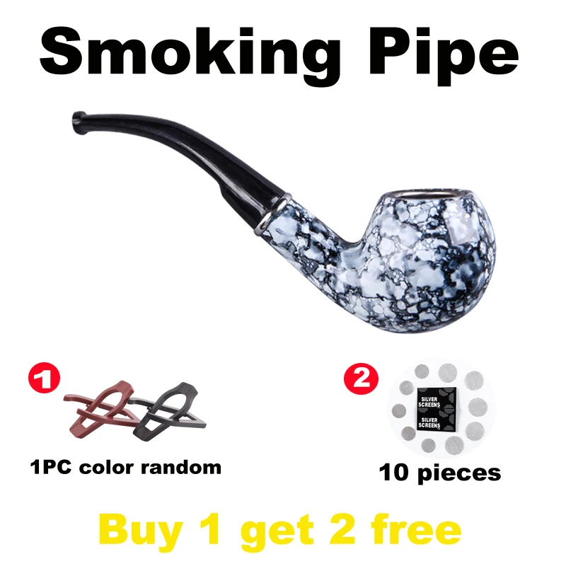 

A set Vintage Durable Solid Classic Mouthpiece for hookah Resin Cleanable Pipes for Smoking Portable Recyclable Cigarette Holder