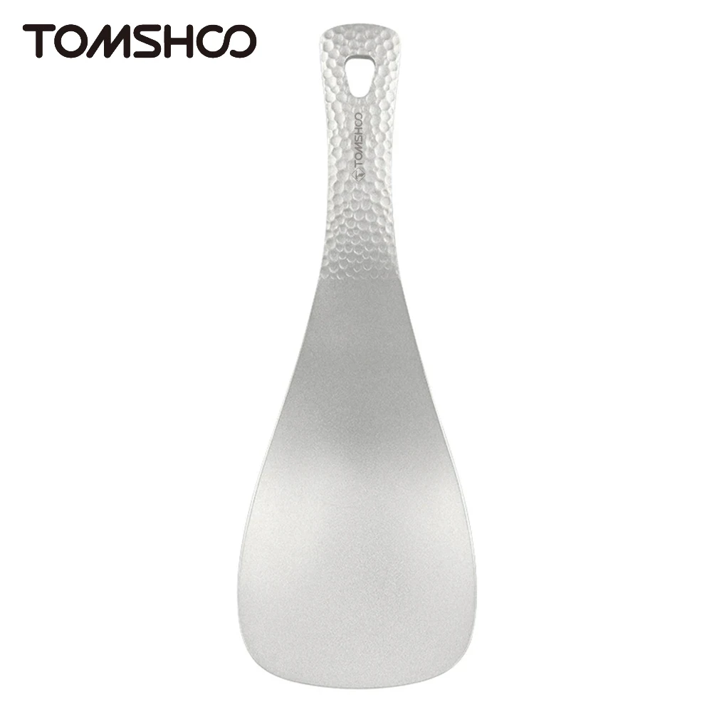 

Tomshoo Titanium Rice Spoon Short Handle Spoon Cook Shovel Outdoor Camp Household Rice Shovel Scoops Thickened Cookware Camping