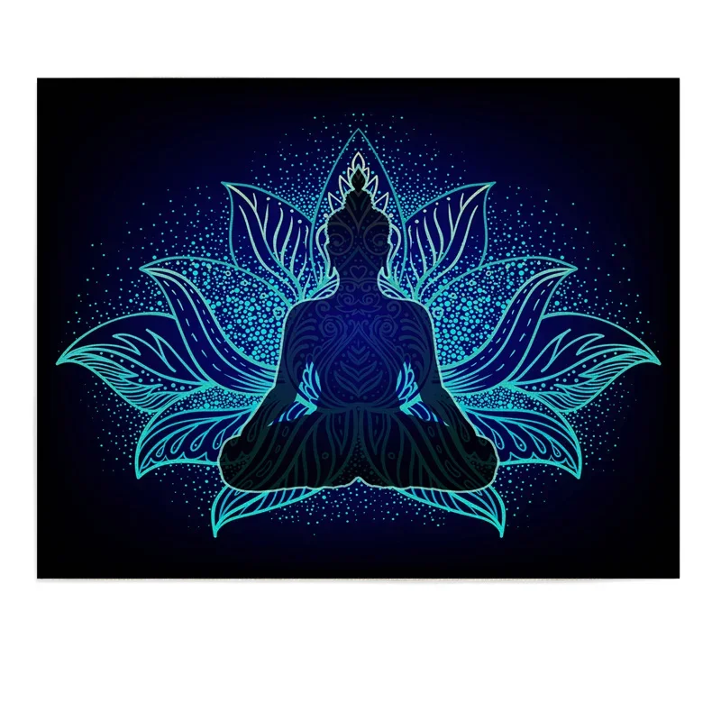 Винтажный Индийский Коврик Для Стола Будды Богемный Льняной Медитации Доска