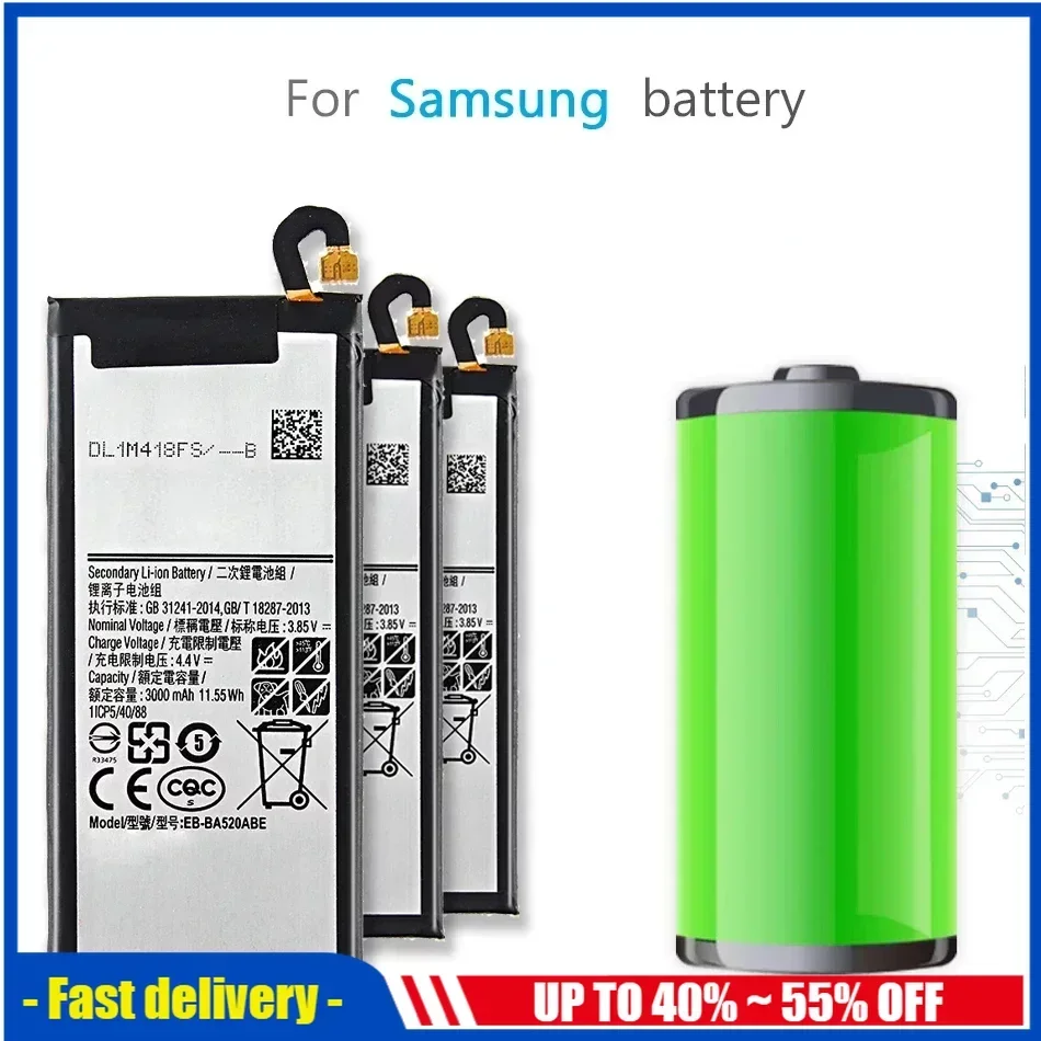 Аккумулятор для Samsung Galaxy A3 A5 A6 A7 A8 Star A9 Plus 2015 2016 2017 2018/A10s A20s A10e A20e A40 A50 SM A510F/M A520F A310F/M