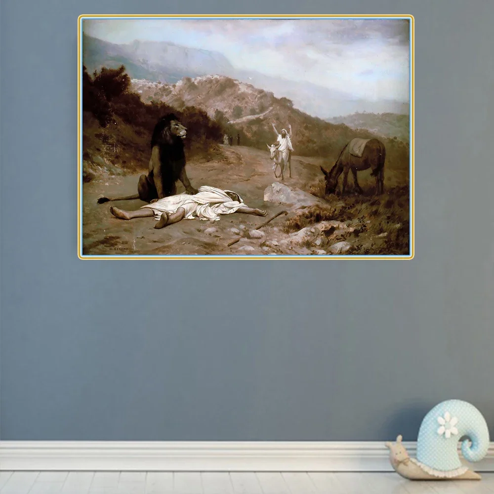 Жан-Леон Джером &quotПопутник Пророк&quot Холст Картина маслом Всемирно известная